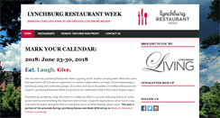Desktop Screenshot of lynchburgrestaurantweek.com