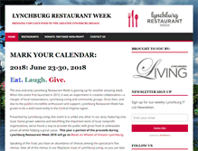 Tablet Screenshot of lynchburgrestaurantweek.com